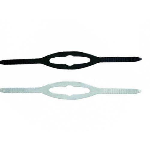 Mask Strap Black Silicone Std