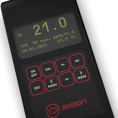 Divesoft SOLO O2 Nitrox Analyzer