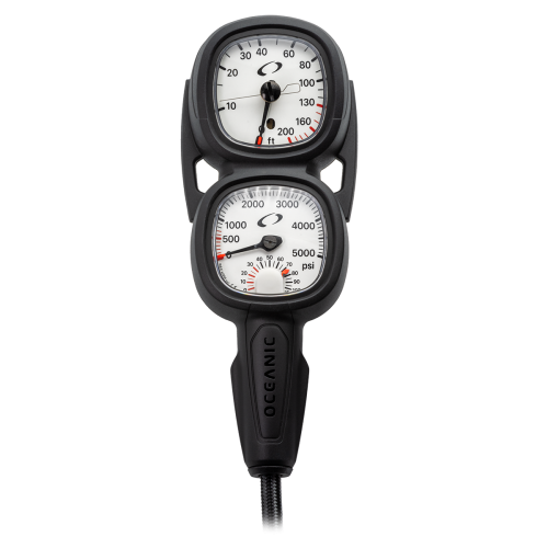 Oceanic Maxview Combo Pressure and Depth Gauge Console