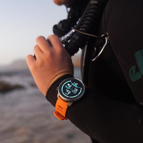 Suunto 22mm Dive 1 Silicone Strap Tangerine S+M