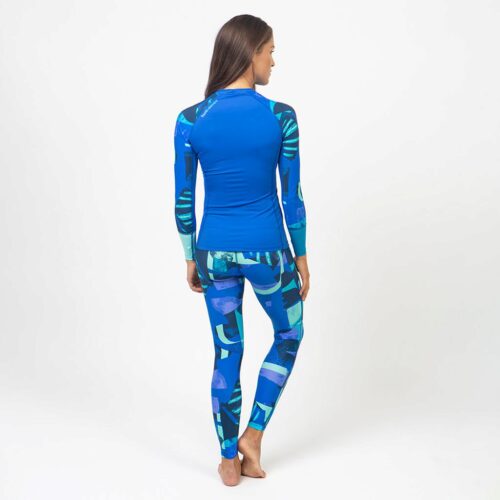 WOMEN'S HYDRO LEGGINGS BLUE PATTERN XXS