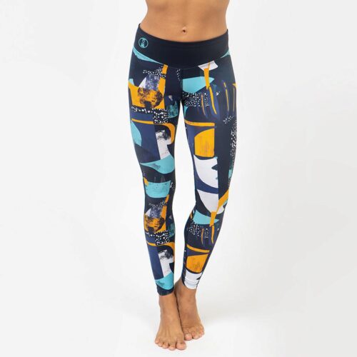 WOMEN'S HYDRO LEGGINGS MIDNIGHT PATTERN L