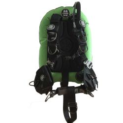 OMS Lizard Green/Black 32Lb-14.5Kg Stainless Steel Comfort Harness III