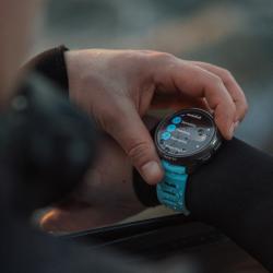Suunto 22mm Dive 1 Silicone Strap Aqua Blue S+M