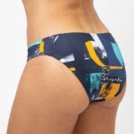 TIGER REVERSIBLE BIKINI BOTTOM MIDNIGHT PATTERN XL