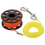 Finger Spool with Stainless Steel Clip30M Steel Clip Yellow