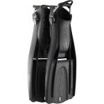 Cressi Origin HD Open Heel Fins, Black, Size S/M