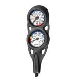 Sherwood Analog Console, Depth and Pressure Gauge, Flex Hose