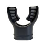 XS Scuba Dual Color Mouthpiece, Black/Grey Tabs