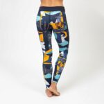 WOMEN'S HYDRO LEGGINGS MIDNIGHT PATTERN L