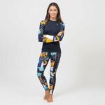 WOMEN'S HYDRO LEGGINGS MIDNIGHT PATTERN XXL