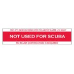 Not For Scuba Sticker