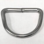 Hollis 2 in Bent D-Ring, Stainless Steel