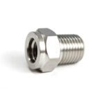 XS Scuba Stainless Adapter, 1/4 in NPT Male to 3/8 in-24 UNF Female