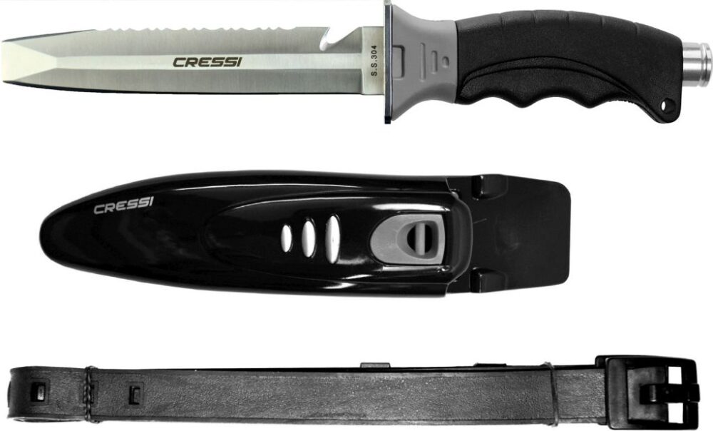Cressi Borg Knife, Grey