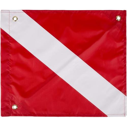 SAFETY FLAG 14" X 16" STANDARD DIVE FLAG WITH STIFFENER