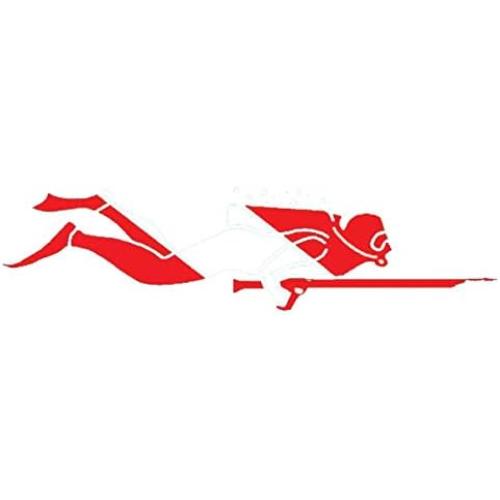 STICKER SPEAR FISHERMAN OCEAN STICKER