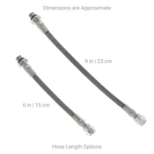 HOSE S/S  9" -HP SPG Stainless Streel High Pressure Hose