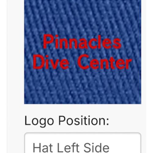 Embroidered logo cap blue