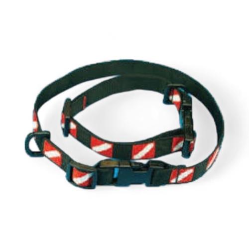 DIVE FLAG DOG COLLAR 15"-25"-Large