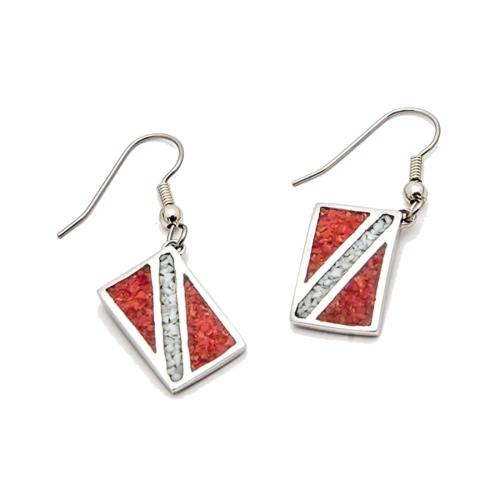 DIVE FLAG EARRINGS