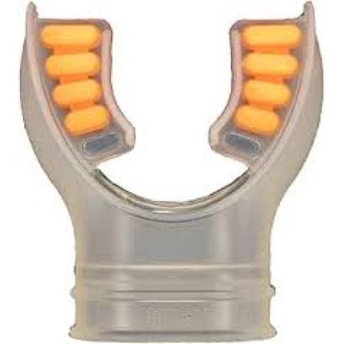 SILICONE MOLDED TAB MOUTHPIECE CLEAR BODY