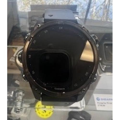 GARMIN MK3i 43mm CARBON GRAY DLC TITANIUM W BLACK SILICONE BAND- Display Open Box