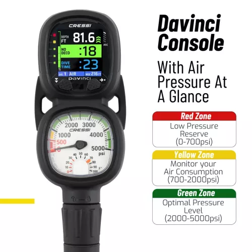 DA VINCI CONSOLE 2 GAUGE (PSI)
