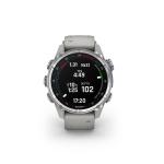 Garmin Mk3  43 mm, Stainless Steel with Fog Gray Silicone Band