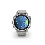 Garmin Mk3  43 mm, Stainless Steel with Fog Gray Silicone Band