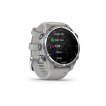 Garmin Mk3  43 mm, Stainless Steel with Fog Gray Silicone Band