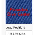 Embroidered logo cap blue