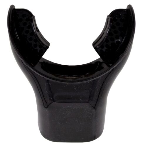 Angled Snorkel Mouthpiece Black Silicone