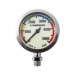 Brass Pressure Gauge (No Hose/No Boot)