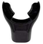 Angled Snorkel Mouthpiece Black Silicone
