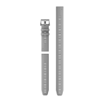 QuickFit 22 Watch Bands, Powder Gray Silicone (3-piece Dive Set)