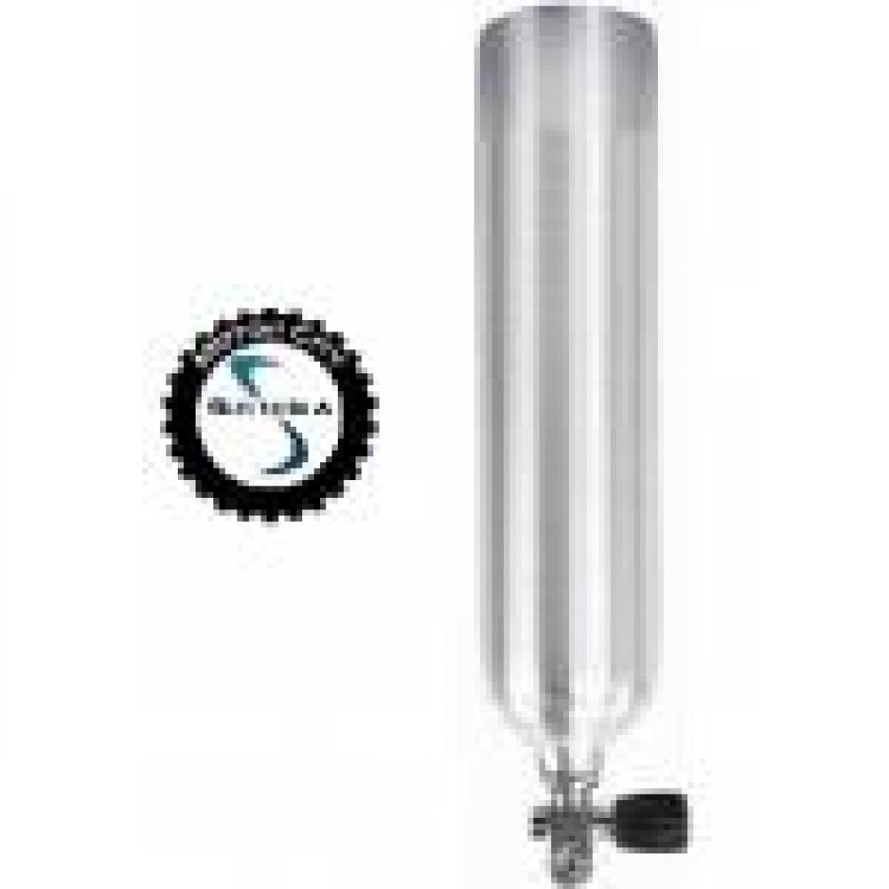 Aluminum 6 Dry Suit Bottle w/DIN Yoke Valve