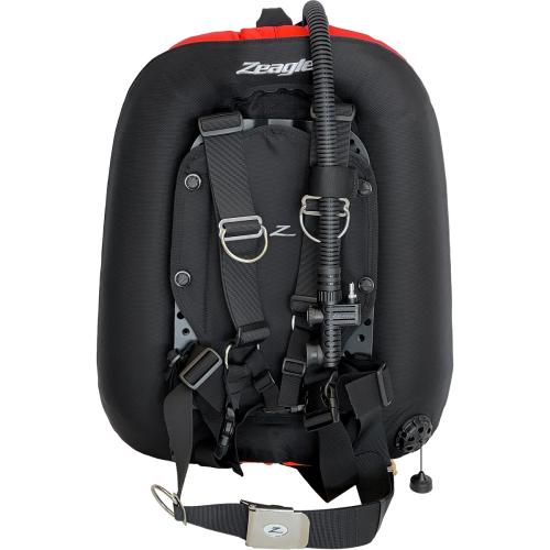 Zeagle Backplate w/ Harness and 40 lb Donut w/inflator & RE Valve, Orang