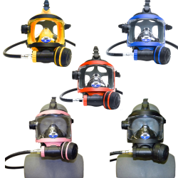 Guardian Mask Assembly without 2nd Stage Regulator, Black Skirt/B