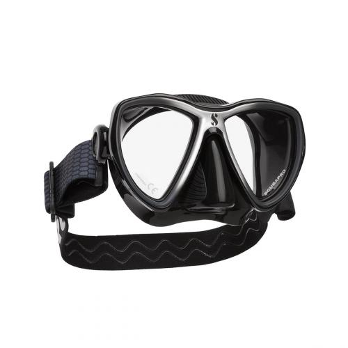 Synergy Mini Mask w/ Comfort Strap - Black/Silver - Black Skirt