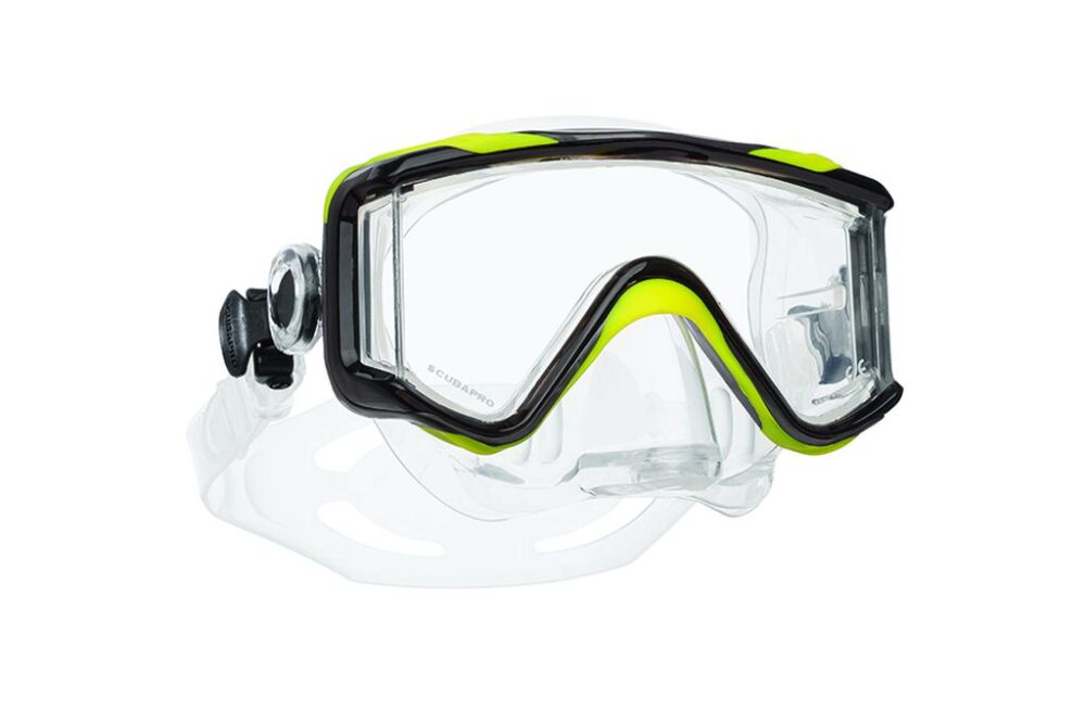 Crystal VU Plus w/Purge - Black/Yellow/Gray - Clear Skirt