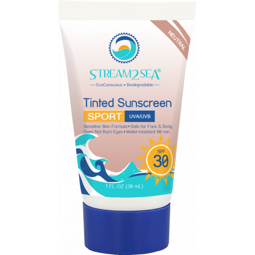 Stream2Sea Tinted Sunscreen For Body Sport SPF 30