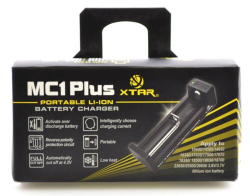 XTAR Mini Charger for 18650 Battery (Connects to any USB wallChar