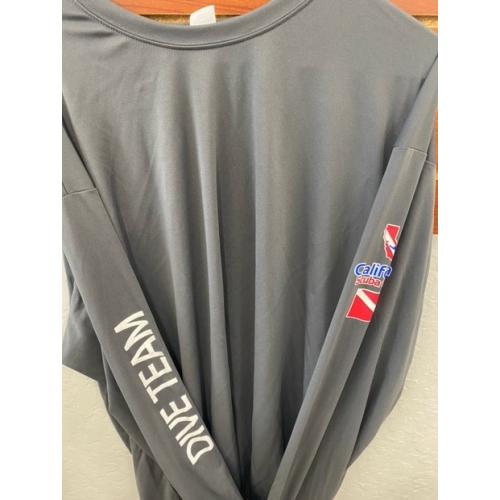 Long Sleeve Dri Fit Rash Guard Calif Scuba Center Dive Team
