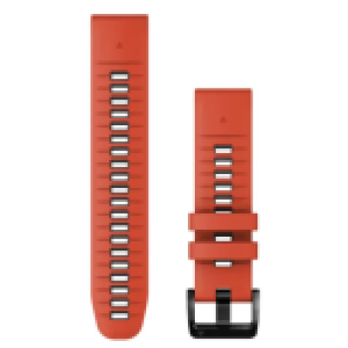 Band, QuickFit 26mm, Flame Red/Graphite Silicone