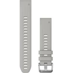 Band, 20mm 3-pc Silicone Dive Band, Fog Gray