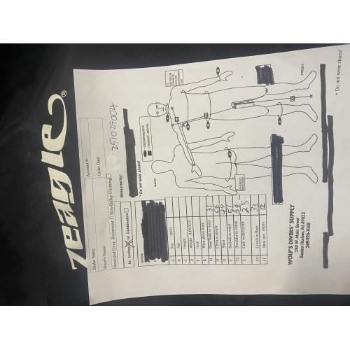 ZEAGLE  "CANVAS" DRYSUIT XL USED ZEAGLE  "CANVAS" DRYSUIT XL USED