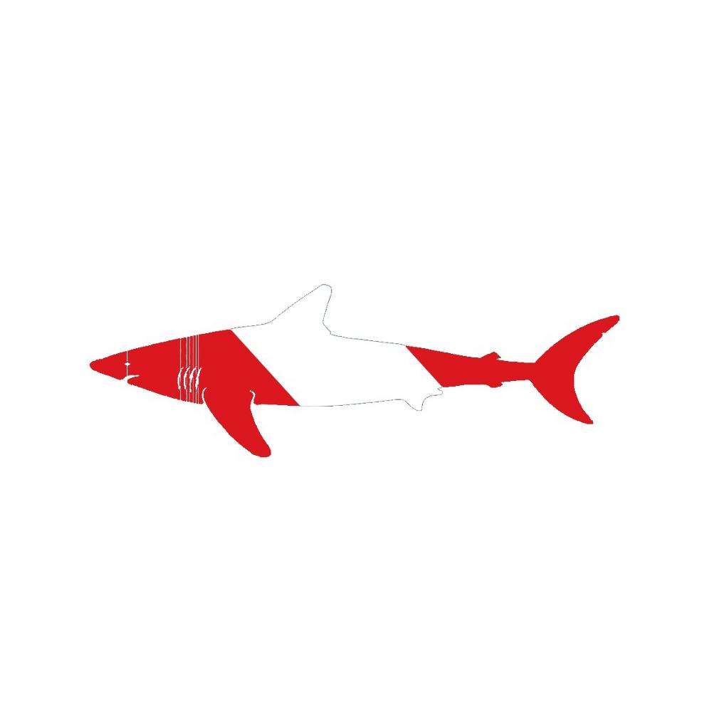 Die Cut Bumper Sticker Shark