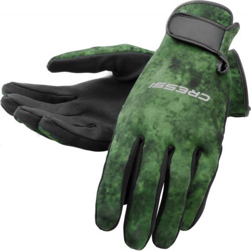 Cressi Hunter Gloves 2mm (Camo Green, Large)
