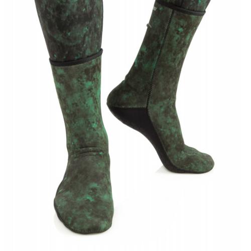Cressi Hunter Socks 3mm (Camo Green, Small)